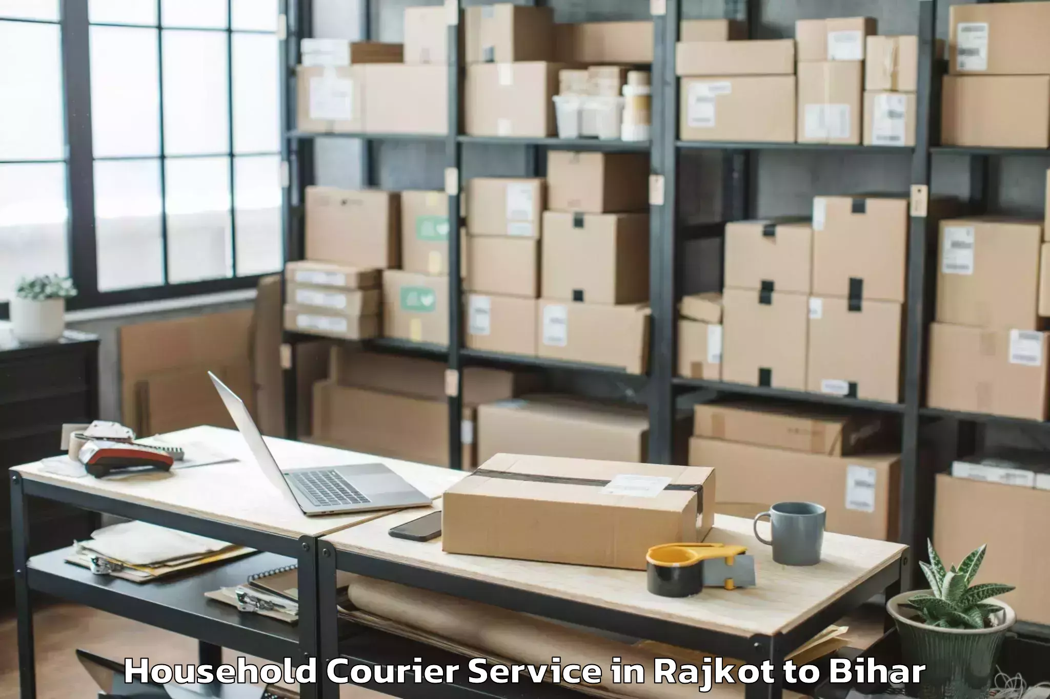 Hassle-Free Rajkot to Motipur Household Courier